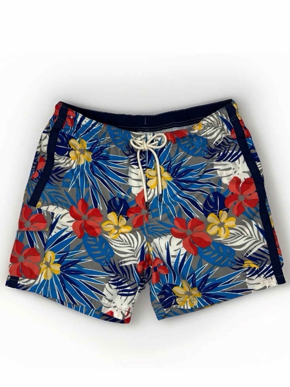 Tommy Bahama Swim Trunks Men's Large Naples Prickly Pear Palms Tropical Hawaiian